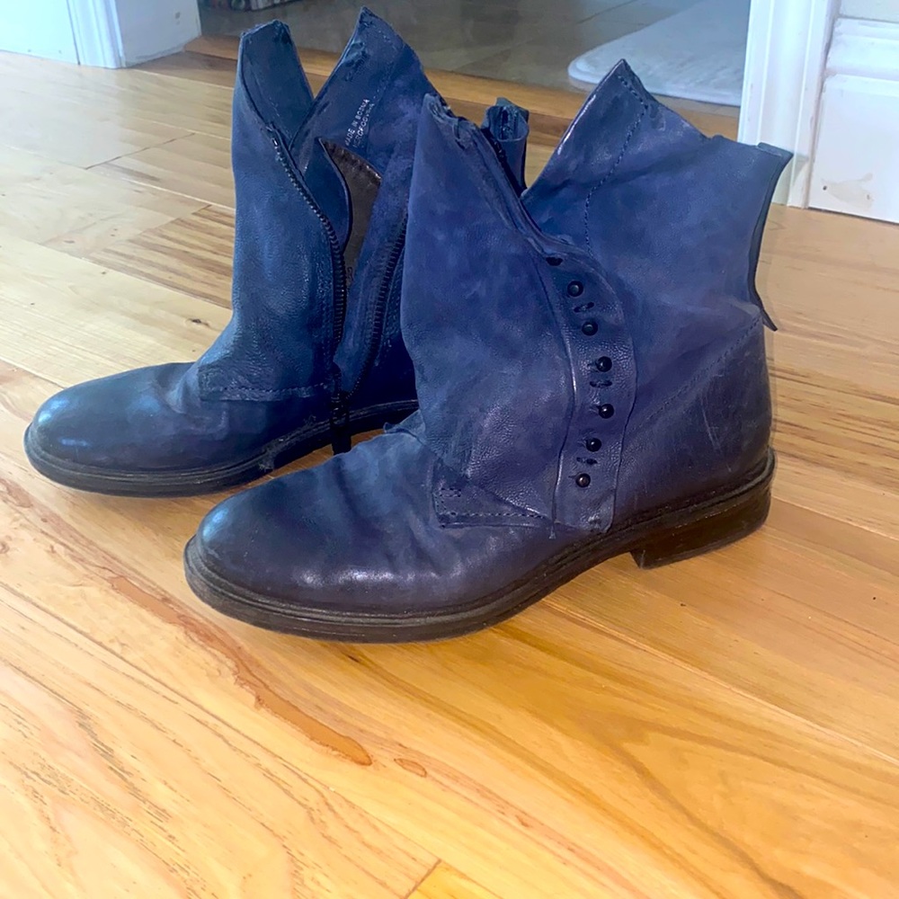 A.S.98 AS98 A.S. 98 Free People  Zip Combat Boho Ankld Bootie Boots 38